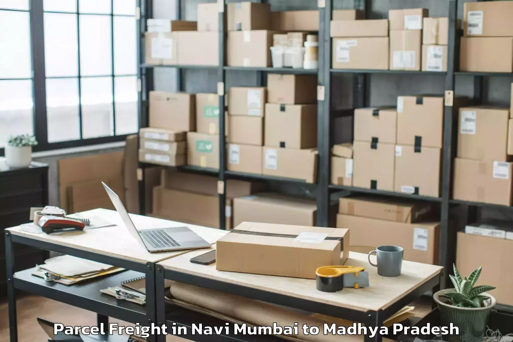 Book Navi Mumbai to Khandwa Parcel Freight